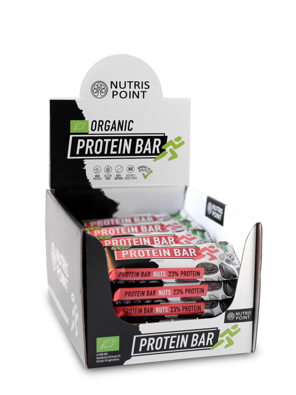 BOX - 20 x Organic Protein Bar MOVE - Nuts