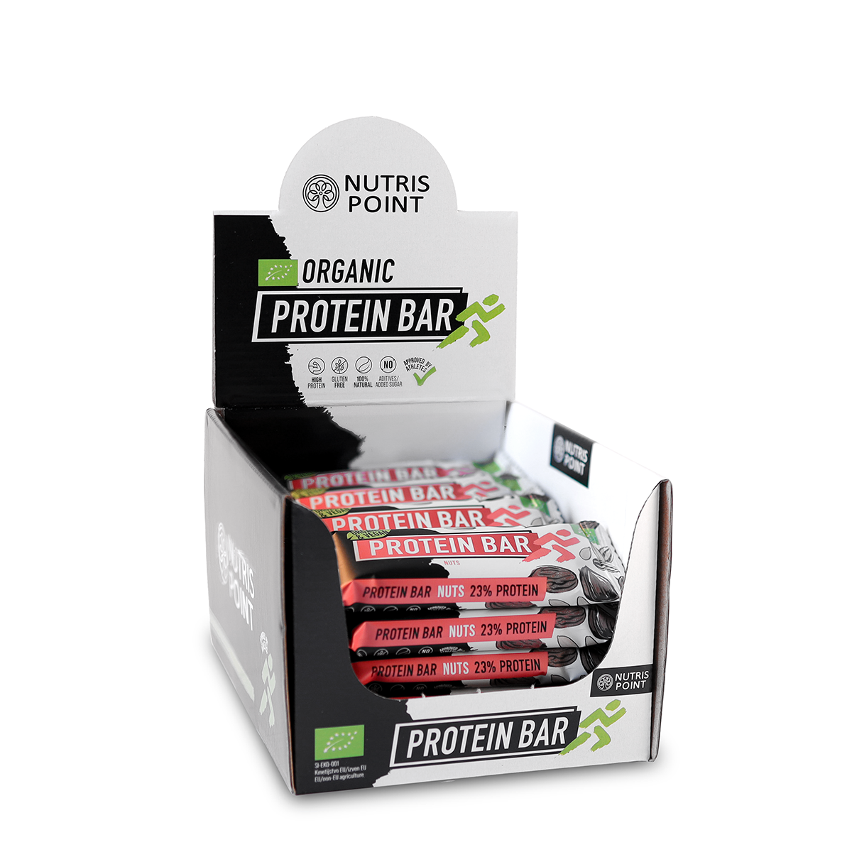 BOX - 20 x Organic Protein Bar MOVE - Nuts