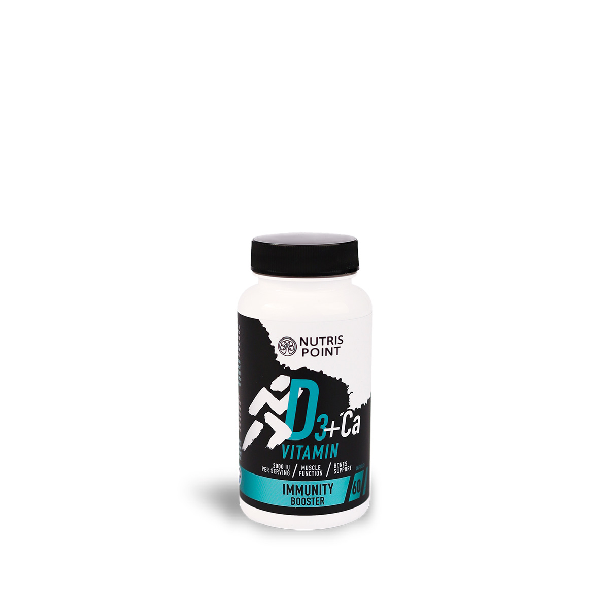 Vitamin D3 + Ca, 60 kapsul