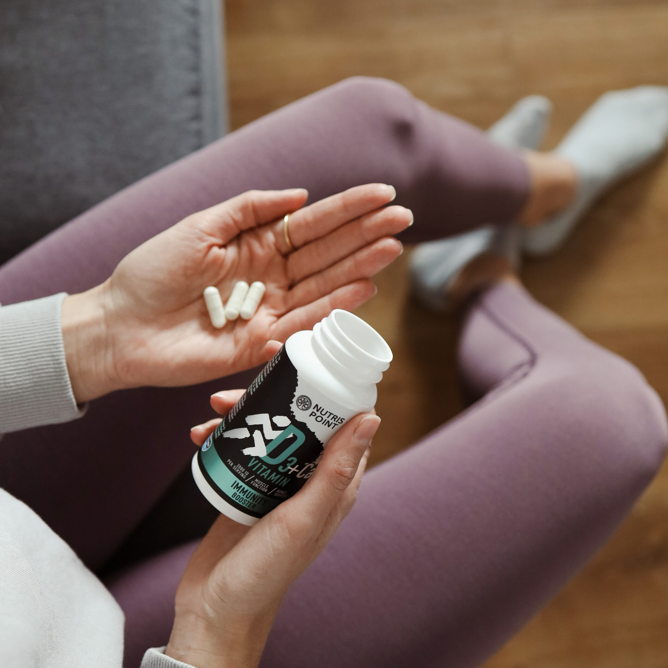 Vitamin D3 + Ca, 60 kapsul - slika 2